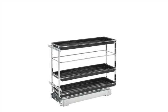 Base Cabinet Pullout Chrome Organizer